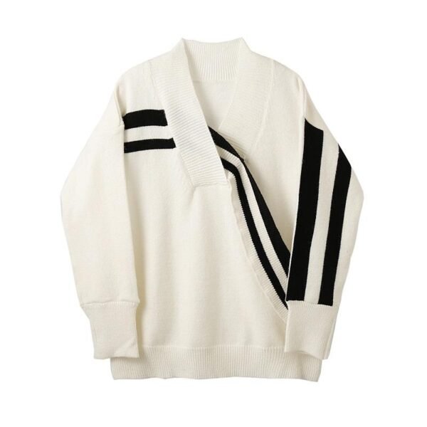 My36 Original Korean Version Versatile Fashionable Color Contrast Fashion Personalized Pullover