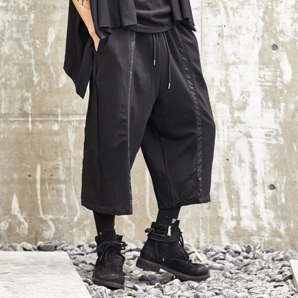 X020P85 Independent Design of The New Yohji Yamamoto Yohji Diablo Japanese Loose Stitching Men's Casual Pants