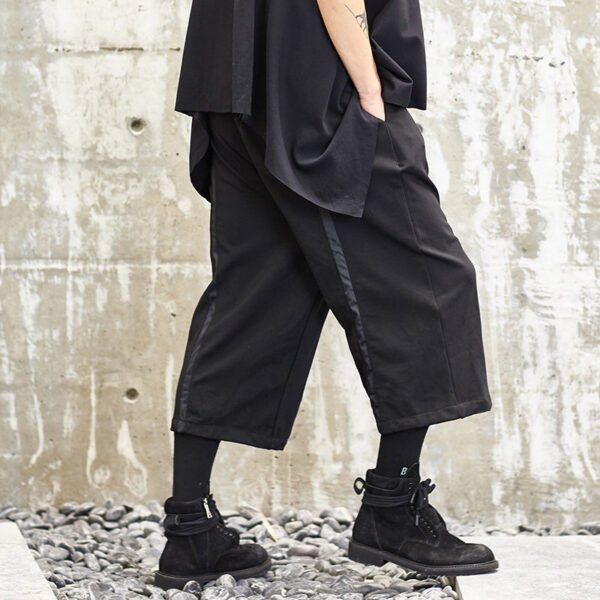 X020P85 Independent Design of The New Yohji Yamamoto Yohji Diablo Japanese Loose Stitching Men's Casual Pants