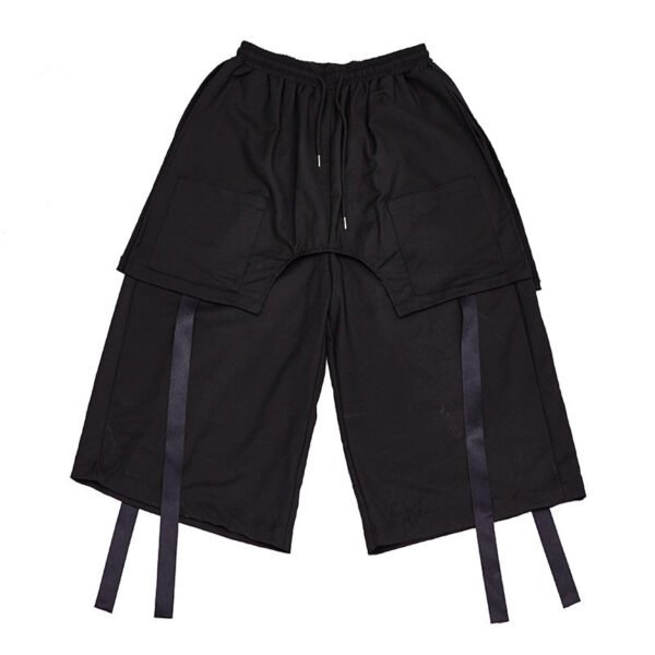 X021p110 Original Independent Design New Yamamoto Style Dark and Dark Yohji Loose Ribbon Men's Pants