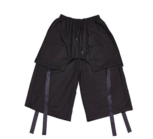 X021p110 Original Independent Design New Yamamoto Style Dark and Dark Yohji Loose Ribbon Men's Pants