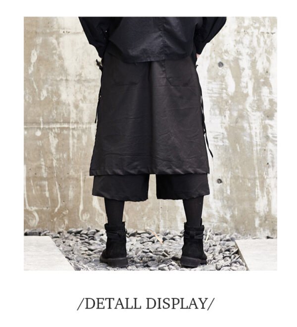 X022P120 New YOJI Japanese Yamamoto Yaosi Style Dark Nick Uncle Harlan Crotch Male Casual Pants