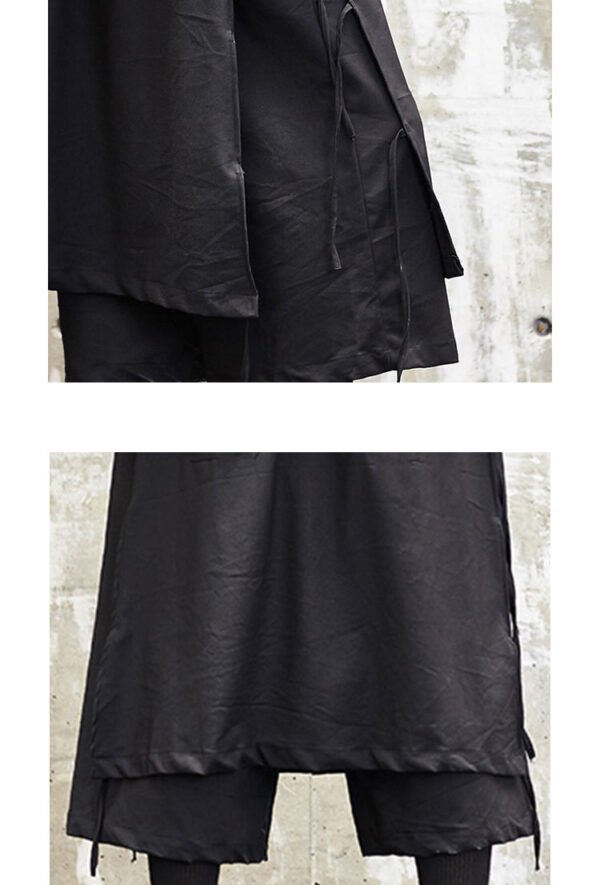 X022P120 New YOJI Japanese Yamamoto Yaosi Style Dark Nick Uncle Harlan Crotch Male Casual Pants