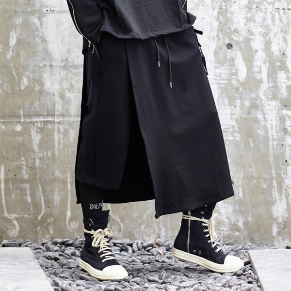 X024P90 Original Design New Yohji Yamamoto Style Culottes Dark Japanese Yohji Men's Casual Pants