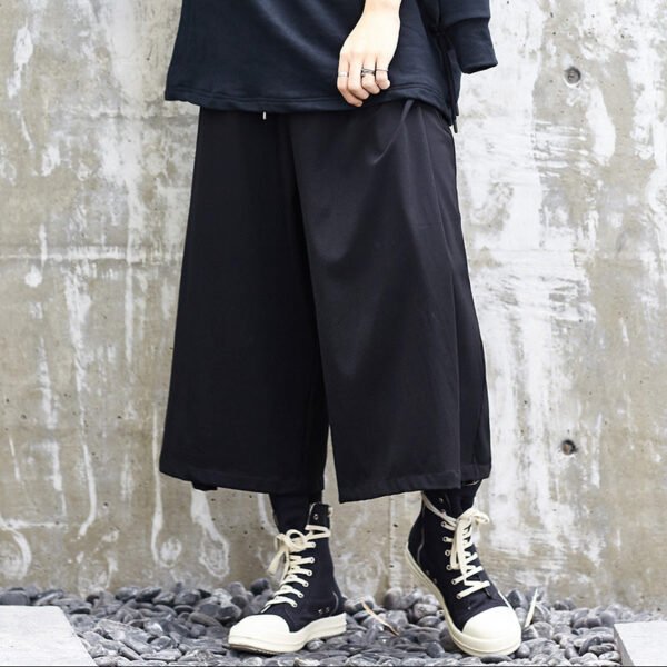 X025P90 Original New Yamamoto Yaoshi Dark Big Pants Wide-legged Yohji Japanese Men's Casual Pants