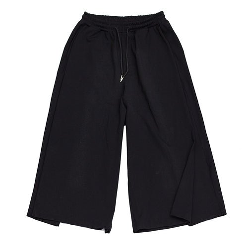 X025P90 Original Dark Line Couple Ultra-wide Legs Flared Trousers Nine Points Men's Casual Pants