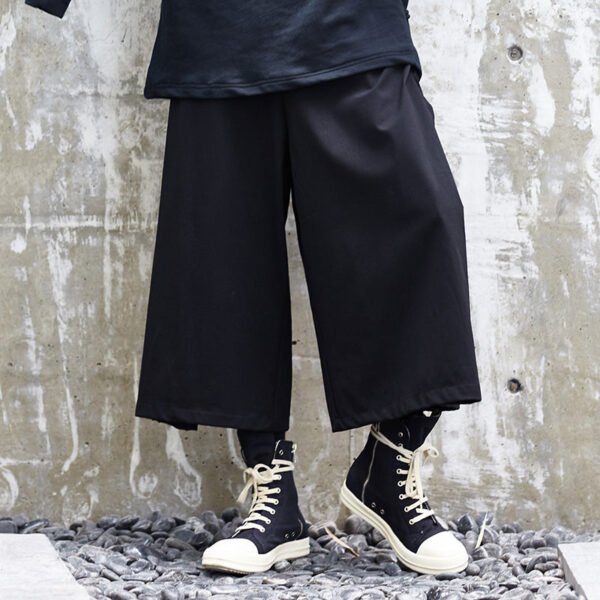 X025P90 Original New Yamamoto Yaoshi Dark Big Pants Wide-legged Yohji Japanese Men's Casual Pants
