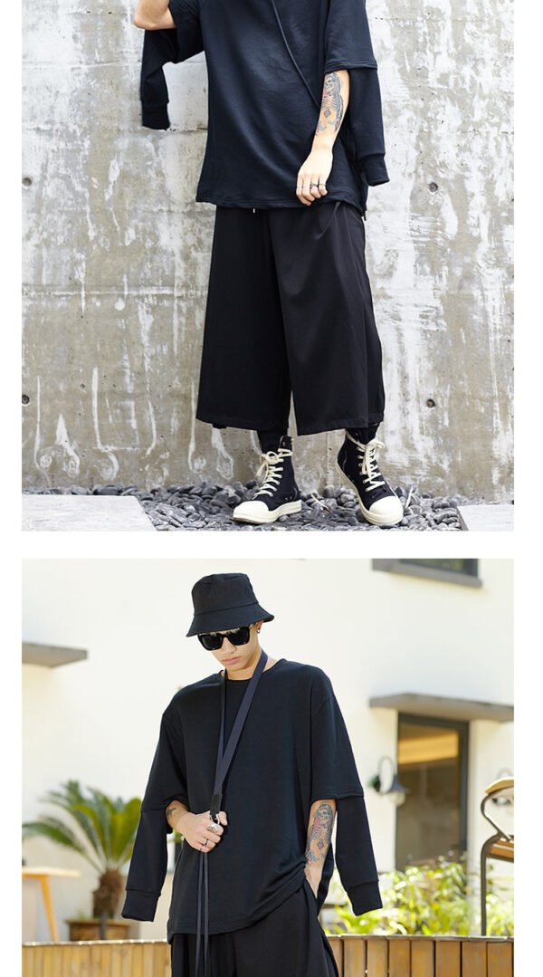 X025P90 Original New Yamamoto Yaoshi Dark Big Pants Wide-legged Yohji Japanese Men's Casual Pants