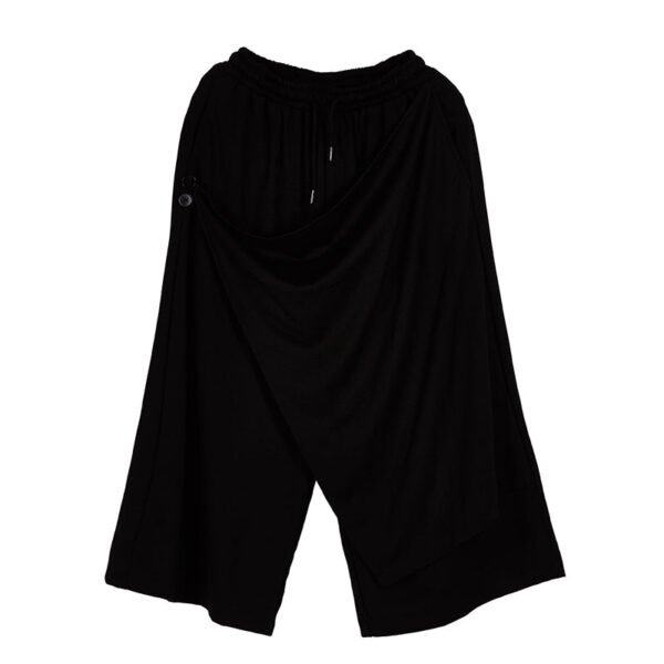 X006p90 Original Design New Men's Loose Casual Wide Leg Pants Yamamoto Style Yohji Dark Skirt Pants