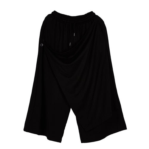 X006p90 Original Design New Men's Loose Casual Wide Leg Pants Yamamoto Style Yohji Dark Skirt Pants