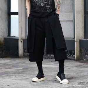 X042p85 Original Design Yamamoto Style Dark Men's Pants