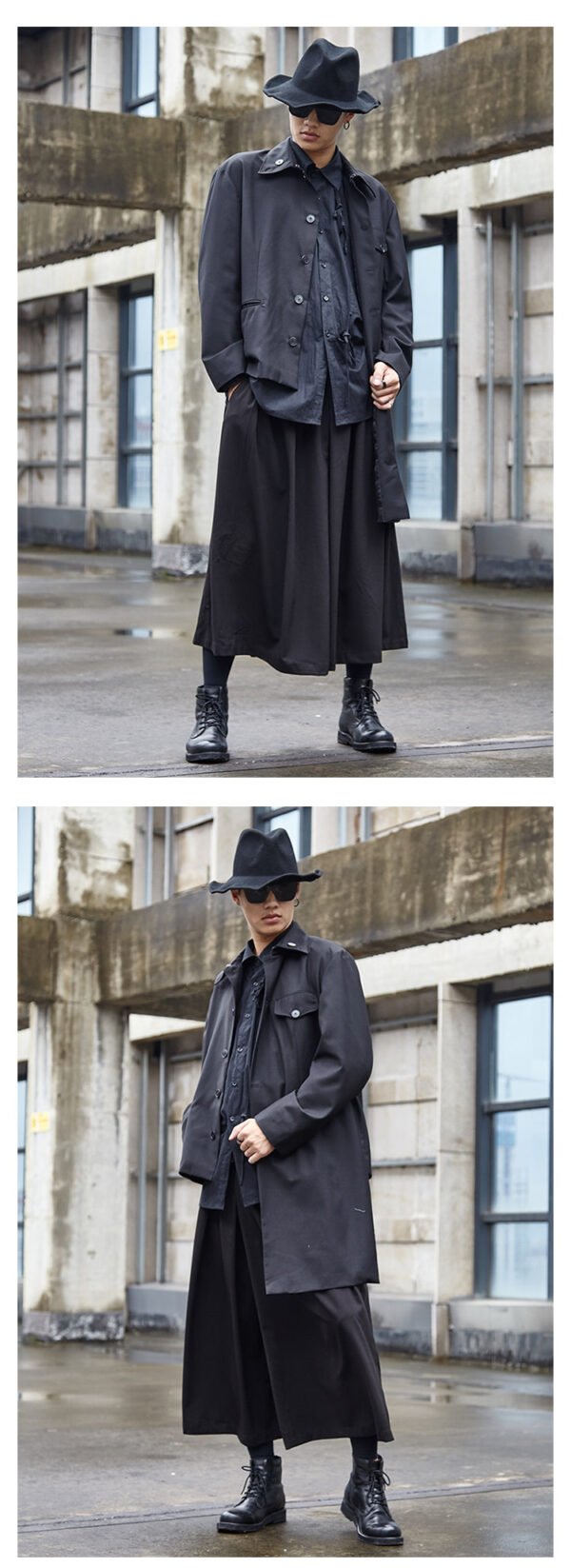 X061P95 Original Dark Japanese Yamamoto Style yohji Wind Men's Skirt Pants