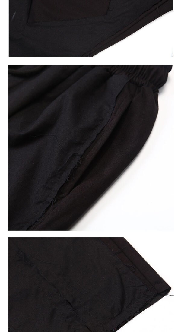 X033P95 Original Design New Yamamoto Yaoshi Style Dark Japanese Cut Hole Men's Casual Trousers