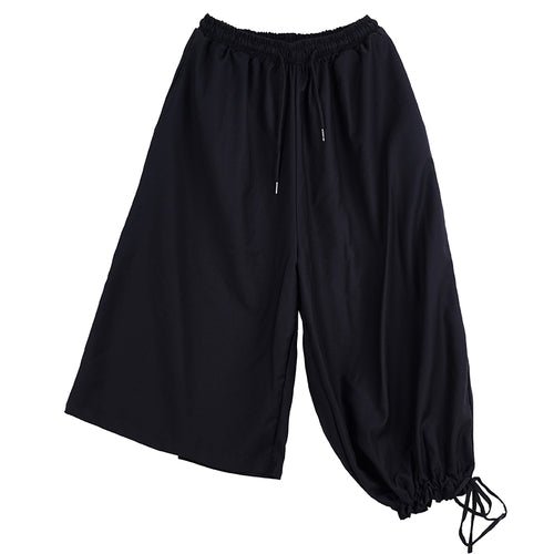 X081P85 Original Diablo Yohji Yamamoto Style Pants with Long Left and Short Right Design Loose Men's Casual Pants