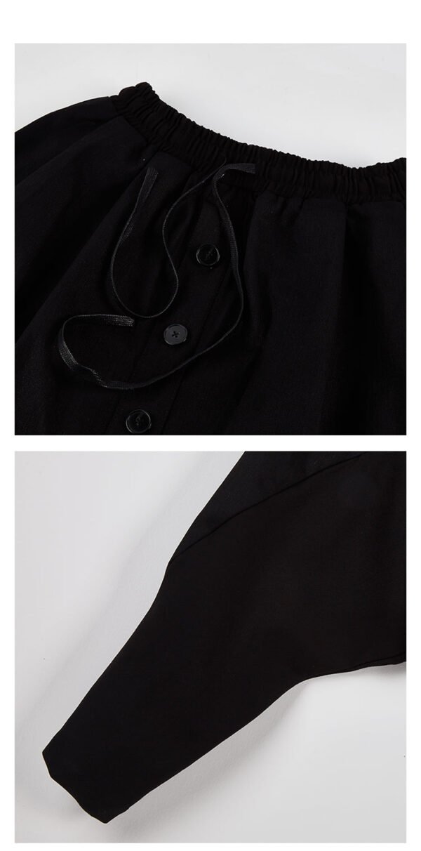 X028P90 Original New Harlan Pants Men's Loose Hip-hop Casual Pants Dark Black Trend Hanging Pants Pants Men's Pants