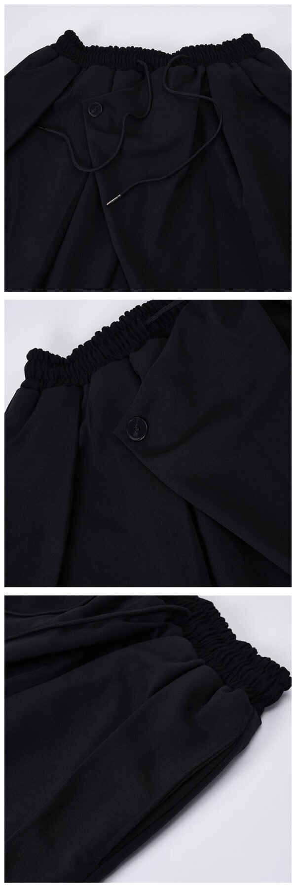 X074p85 Original Design Dark Japanese Yamamoto Style Loose Pleated Straight Tube Men's Casual Pants