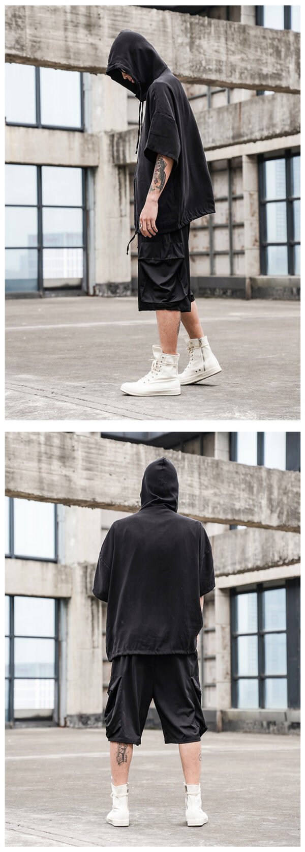 XZ04P75 Original Design Dark Yamamoto Style Large Pocket Loose Men's Casual Pants