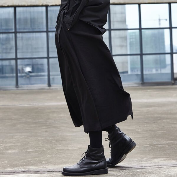 X059P90-01 Original Design Yohji Yamamoto Style Diablo Yohji Series Wide-leg Pants for Men and Women