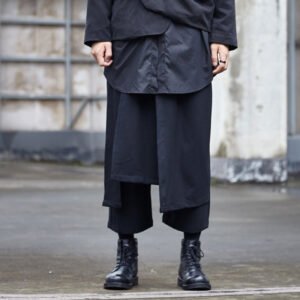 X063P95-01 Original Design Japanese Dark Yamamoto Style Barber Men and Women with The Same Male Casual Skirt