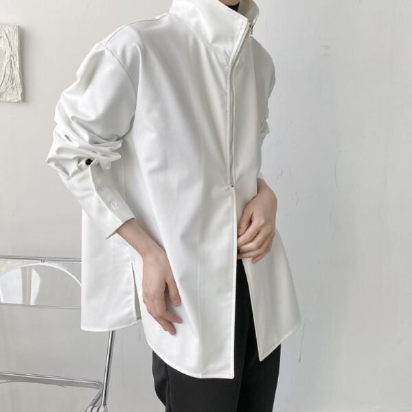 YM213 P65 Niche Design Cool Style Simple Korean Temperament Men's Shirt Jacket