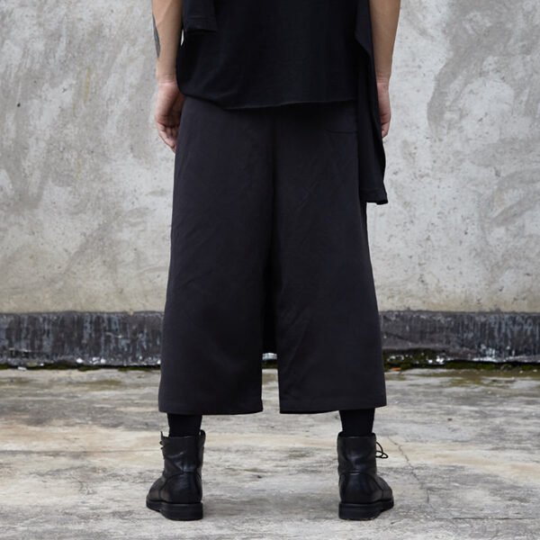 X052P85 Original Design Dark Japanese Skirt Pants Men and Women with Long Legs Nine  Pants