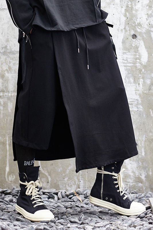 X024P90 Original Design New Yohji Yamamoto Style Culottes Dark Japanese Yohji Men's Casual Pants