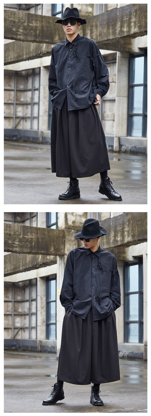 X061P95 Original Dark Japanese Yamamoto Style yohji Wind Men's Skirt Pants