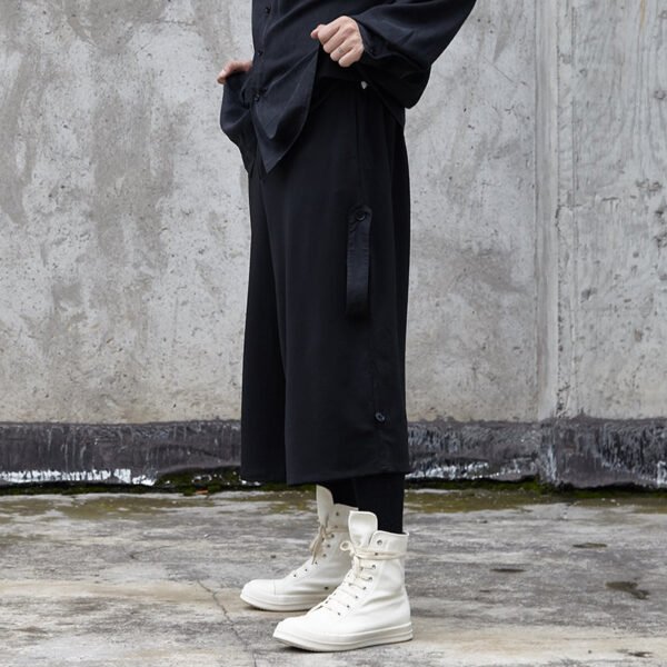 X049p90 Original Design Yamamoto Yaosi Style Multi Match Men's Wide Leg Pants