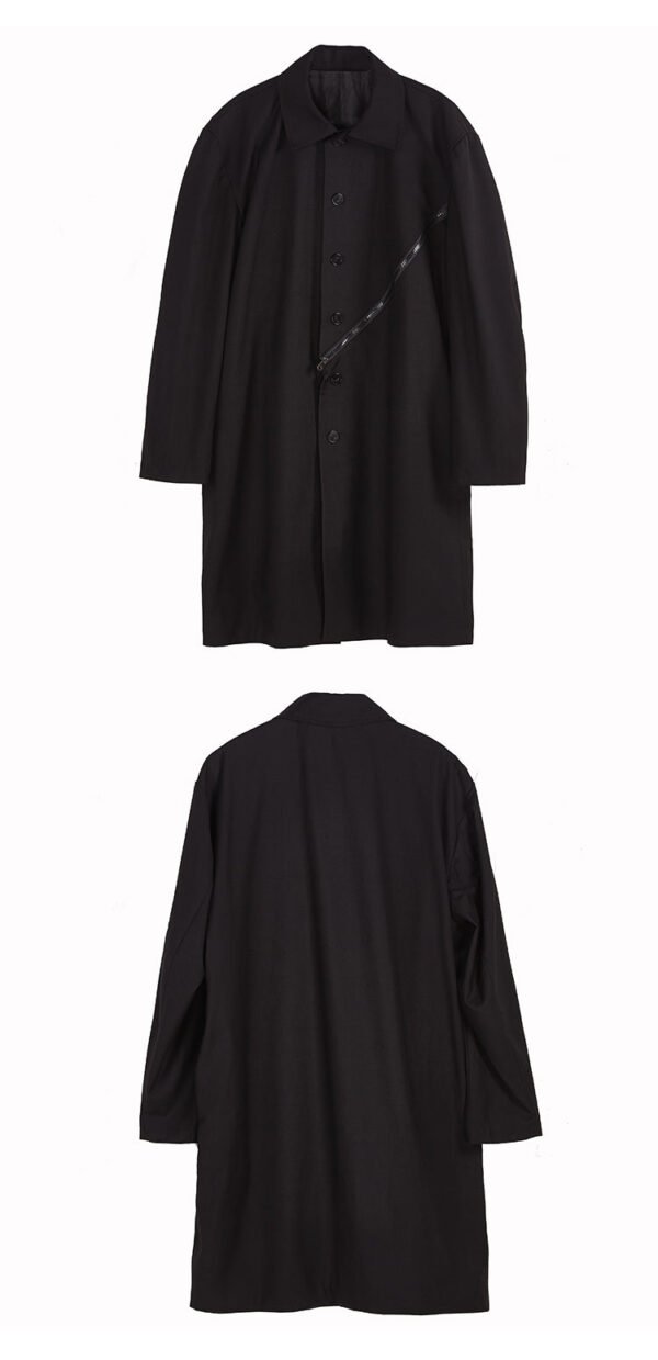 Hy03p165 Original Dark Japanese Oblique Zipper Yohji Yamamoto Suit Coat