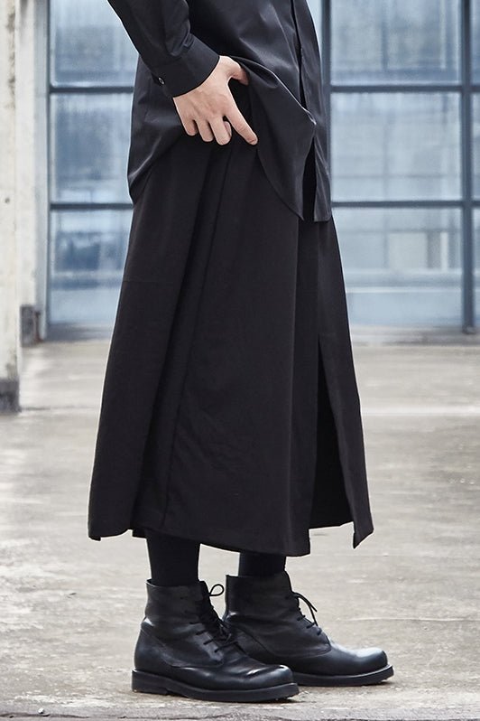 X059P90-01 Original Design Yohji Yamamoto Style Diablo Yohji Series Wide-leg Pants for Men and Women