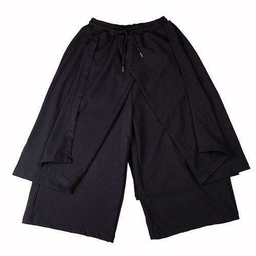 X058P90 Original Design Dark Yohji Style Hair Stylist Men's Culottes Pants