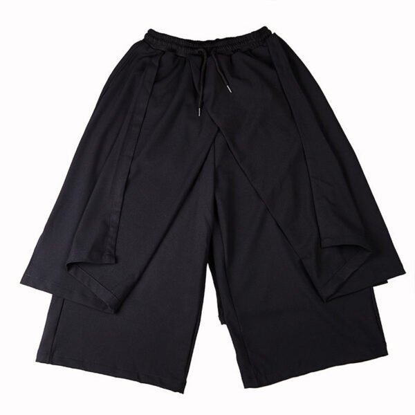 X058p90 Original Autumn and Winter New Dark Yamamoto Style Show Wide Leg Men's Casual Capris