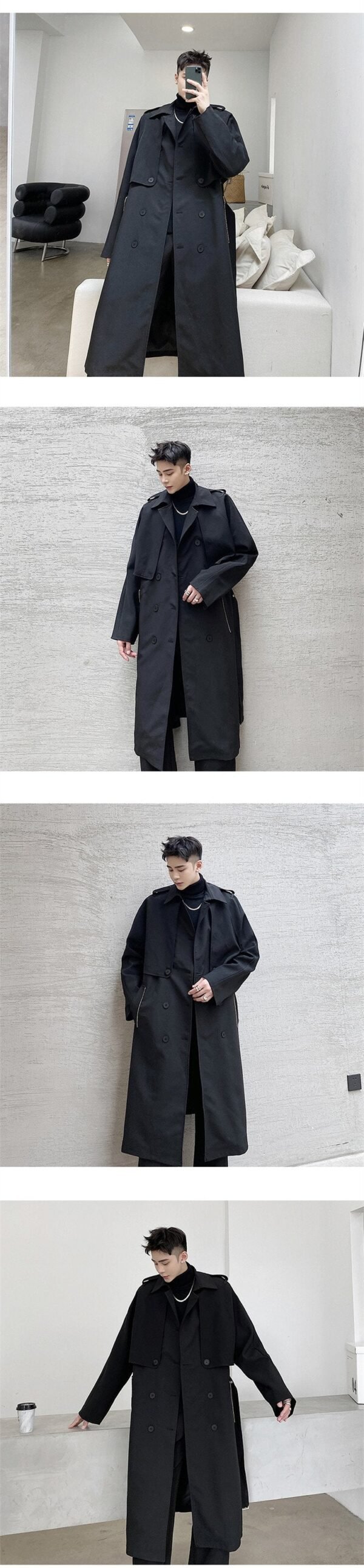 K17p155 A Small Number of Individual Design Detachable Two Fashionable Fashion Windbreaker