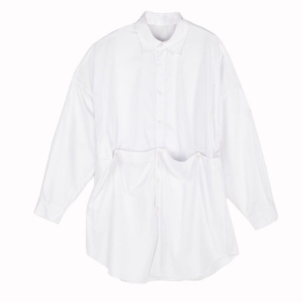 Y034P95 Original Japanese Division Yamamoto Yaoshi Style Men's and Women's Mid-Length Shirt .