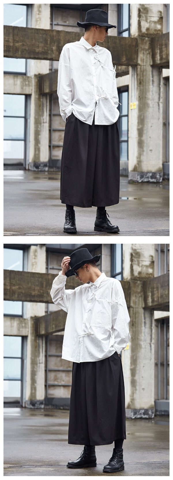 X061P95 Original Dark Japanese Yamamoto Style yohji Wind Men's Skirt Pants