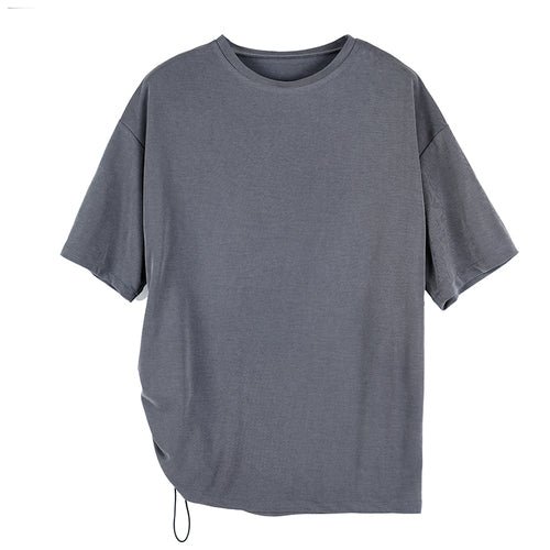 Y043p65 Original Design Dark Round Neck Men's Short Sleeve T-shirt