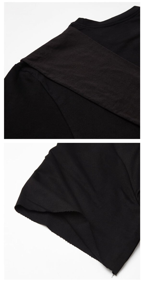 Y022P70 Original Personality Dark 101 Sleeves Decorated Short-sleeved Guard Clothes