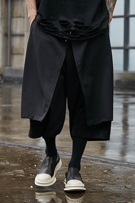 X009P90 Original Four Seasons Tide New Skirt Yohji Yamamoto Style Dark Yohji Catwalk Men's Pants