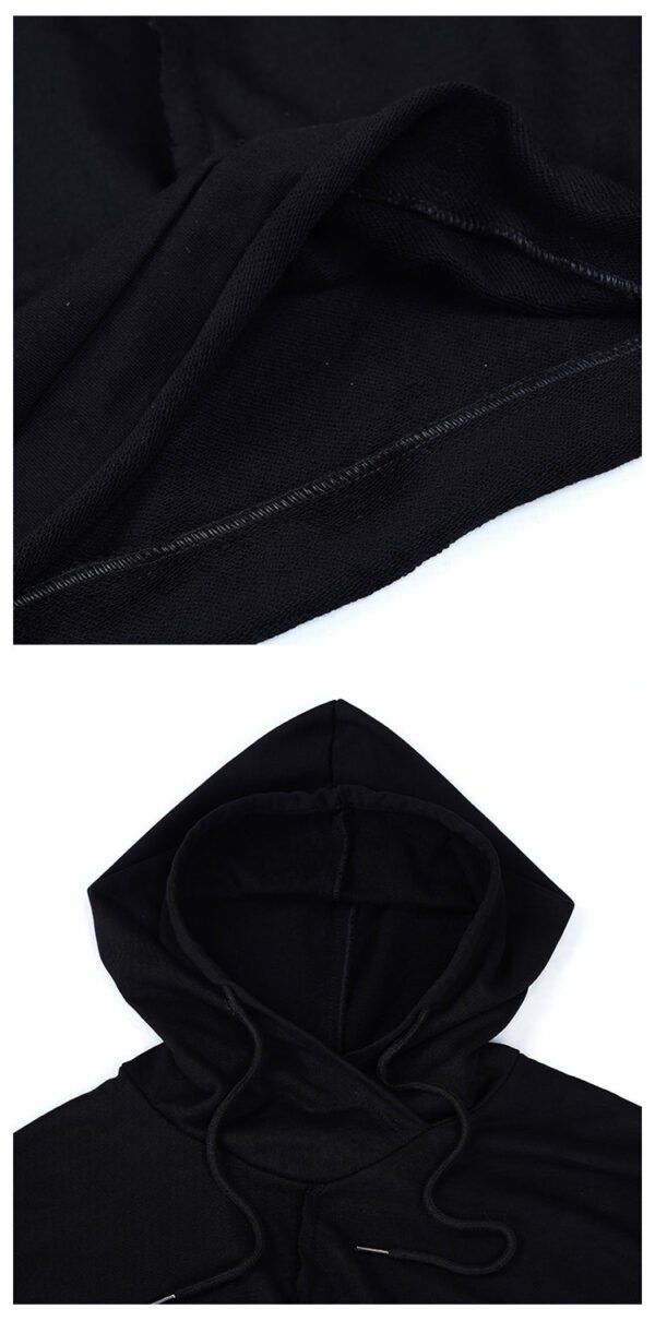 Y042P85 Original Design Diablo Yohji Yamamoto Style Draping Long Sleeve Hoodie