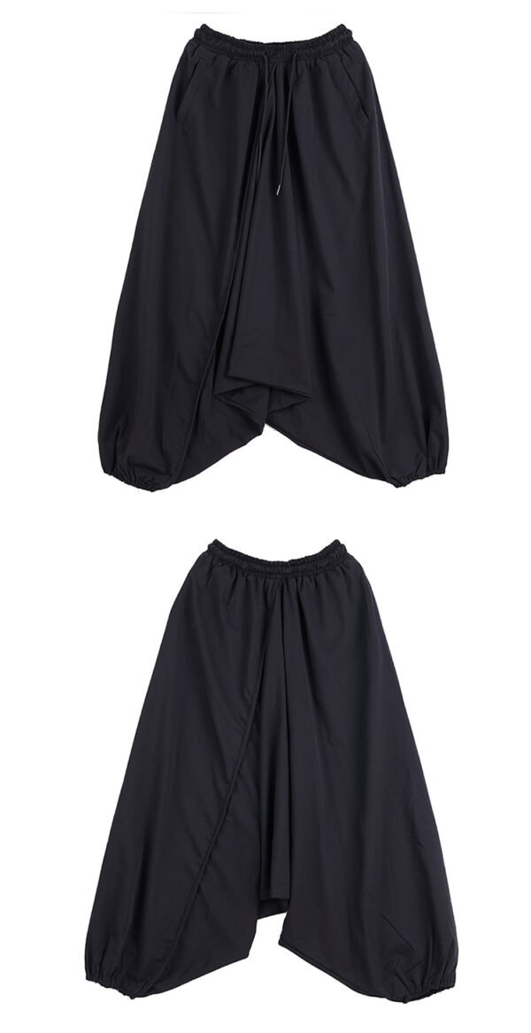 X073P85 Original Design Dark Japanese Division Yamamoto Yaoshi Style Loose Small Foot Cross-legged Men's Casual Pants