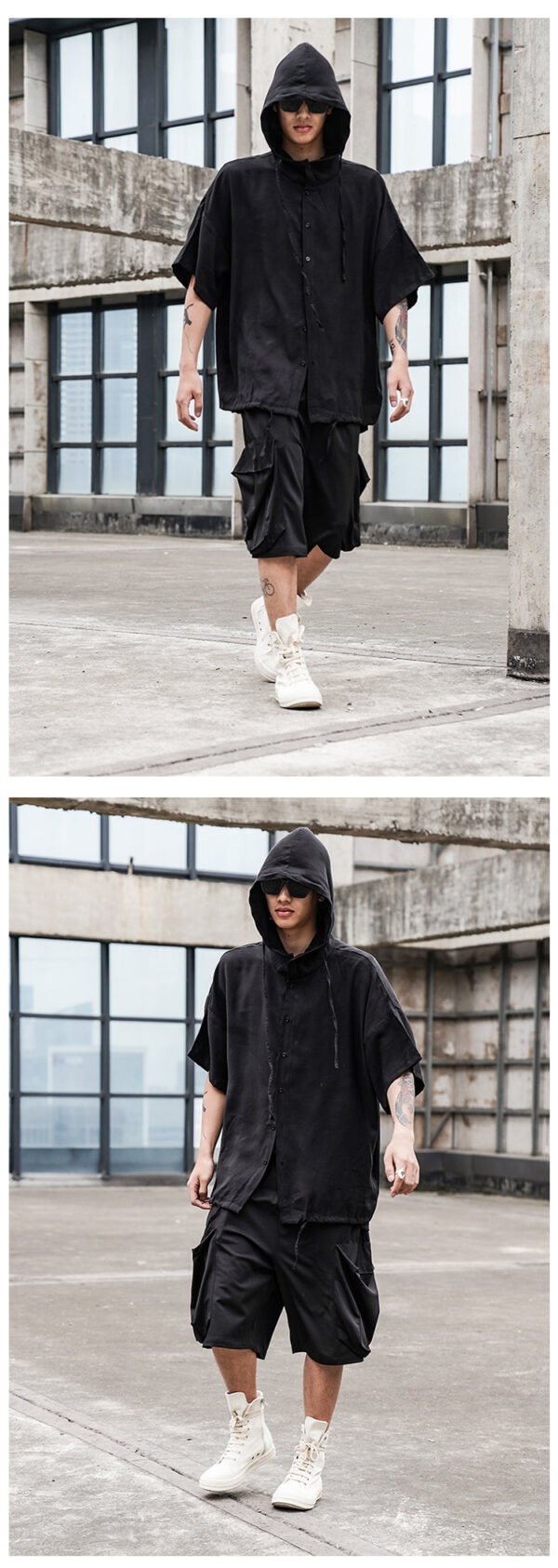 XZ04P75 Original Design Dark Yamamoto Style Large Pocket Loose Men's Casual Pants