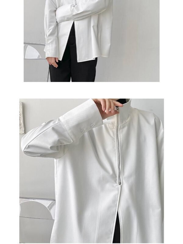 YM213 P65 Niche Design Cool Style Simple Korean Temperament Men's Shirt Jacket