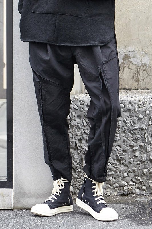 X026P95 Original New Yamamoto Yaosi Stereo Collage Japanese Yohji Dark Men Casual Pants