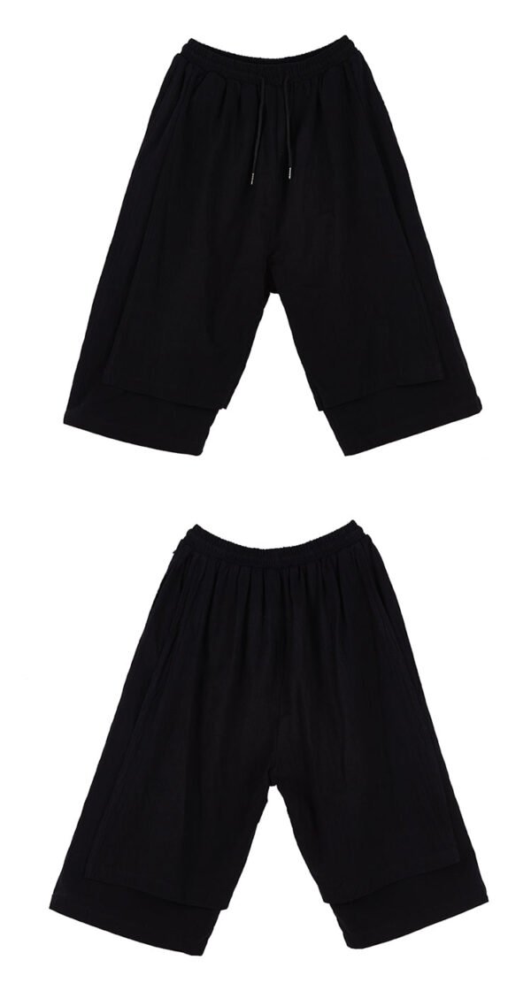 TP13P145  Original Summer Seven Sleeves Men with Loose Linen Day Cotton and Wide LegsSet