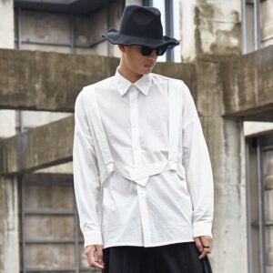 Y032P90.Original Design Japanese Yamamoto Yaoshi Style Men's and Women's Shirts