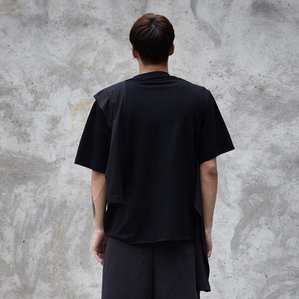 Y022P70 Original Personality Dark 101 Sleeves Decorated Short-sleeved Guard Clothes