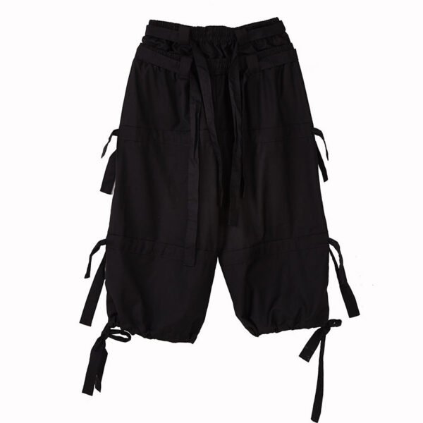 X067P85 Creative Design: Black Yamamoto Yaoshi Style with Men's Casual Pants