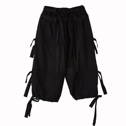 X067P85 Creative Design: Black Yamamoto Yaoshi Style with Men's Casual Pants