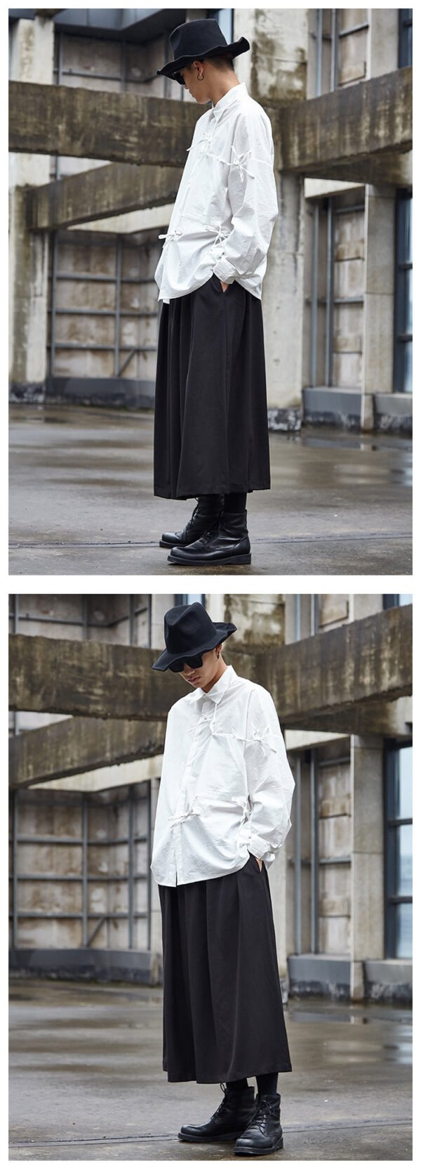 X061P95 Original Dark Japanese Yamamoto Style yohji Wind Men's Skirt Pants