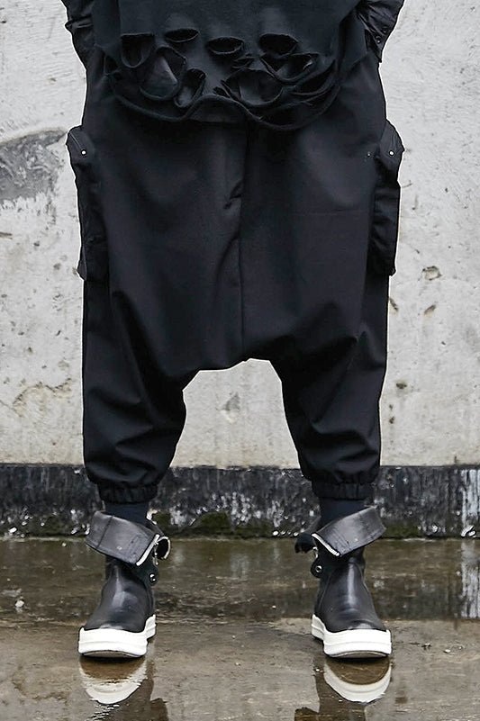 X040P95 Original Design Dark Harbor Harem Pants Nine-point Trend Leggings Loose Men's Casual Pants